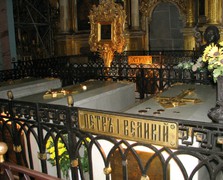 Надгробие Петра I в Петропавловском соборе