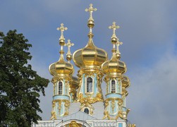 Купола церкви Екатерининского дворца